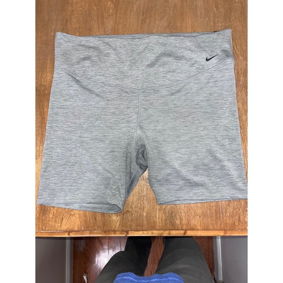 Nike Dri-Fit Grey 7” Bike Shorts Size 3X Mid Rise The Nike One NWT - Picture 2 of 9
